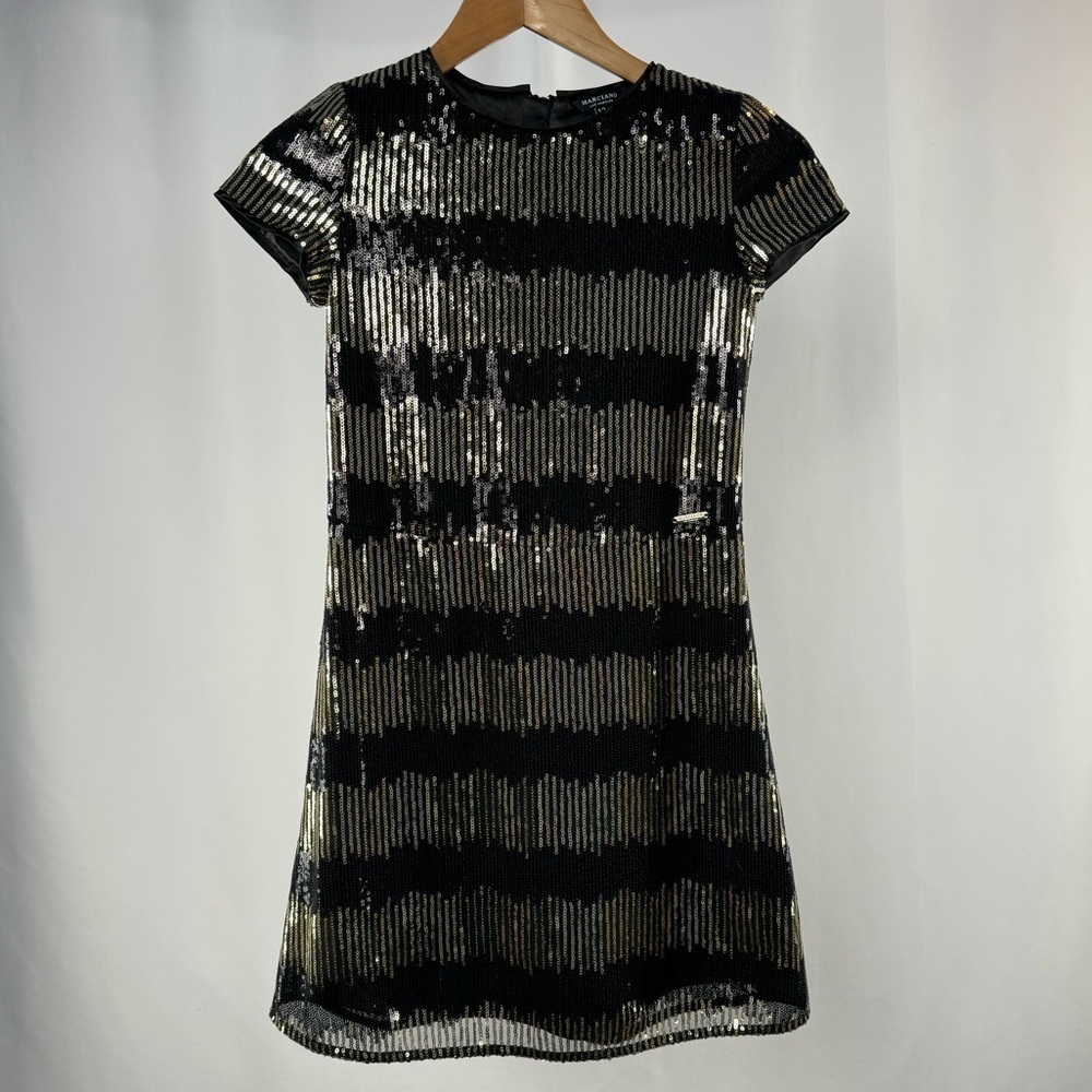 NEW‎ Marciano Short Sleeve Sequin Dress Size 12